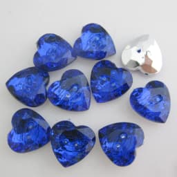 NBNLWK 1/2" Heart Shape Sewing Acrylic Buttons For Garment 50Pcs Multicolors Decorative Clothes Accessories