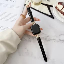 Genuine Band For Apple Watch Leather strap 41mm-45mm 49mm 38mm 40mm 42mm 44mm Slim bracelet iwatch series ultra 2 9 8 7 6 5 4 3