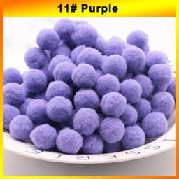 300-30Pcs Multicolor Pompoms Fur Balls Glitter Fluffy Pom Poms Elasticity Pom pom Soft Balls for DIY Crafts 8/10/15/20/25/30mm
