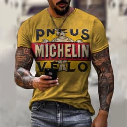 New Arrives Men's Tshirt Lemans Car Vintage Pattern T shirts Summer Oversized Casual Tees Mens Short Sleeve Tops Men Clothing