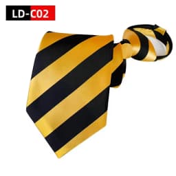 Hot Sell Style 8CM Zipper Tie Men Bridegroom Wedding Necktie Lazy Pre-tied Ties Striped Zipper Necktie For Men Women Wholesale