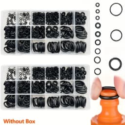 225pcs O-Ring Kit: Durable Rubber Seals for Automotive & Machinery, Ideal for Plumbing - Oil & Water Resistant, Assorted Sizes