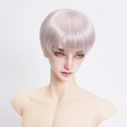 New 1/6 1/4 1/3 Doll's Wig for 30/45/60cm Bjd Doll Soft Silk Short Hair Girl Toys Dress Up Play House Doll Accessories, No Doll