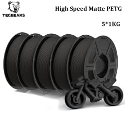 TECBEARS High Speed Matte PETG 3D Filament 1.75mm PETG Multi Color Combination Set FDM 3D Printer Materials DIY Gift 1KG/1Roll
