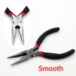 1 Piece Multi-function Stainless Steel Split Ring Opener Needle Nose Pliers Jewelry Making Hand Tool Black Red