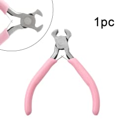1/5/10pcs Pink Color Handle Anti-slip Splicing and Fixing Jewelry Pliers Tools & Repair Kit, for DIY Jewelery Making
