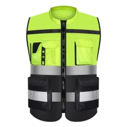Custom Logo Safety Vest Hi Vis Vest Multi Pocket Construction Workwera ANSI Class 2 Standard Safety Volunteer Uniform