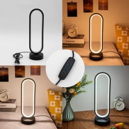 Creative Spiral LED Night Light 3 Colors Dimmable Desk Lamp Reading Light for Living Room Office Desk Bedroom Bedside Decor