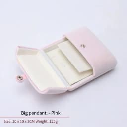 High-Grade Velvet Button Mongolian Double Open Jewelry Box Velvet Ring Ring Bracelet Necklace Packaging Jewelry Box