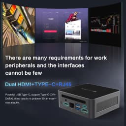 MLLSE M6 Mini PC Intel Core i5-12450H CPU 16GB RAM 512GB SSD WiFi6 BT5.2 Windows 11Pro Mini Desktop Computer