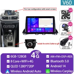 For Mazda 3 Axela 2014 - 2019 Mazda CX-4 CX4 2016 -2018 Car Radio Android Auto GPS Navigation Multimedia Video Player No DVD