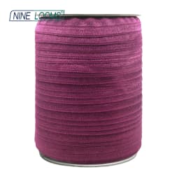 NINE LOOMS Plain Shiny Fold Over Elastics FOE 5/8" 15mm Spandex Band Tape Hair Tie Headband DIY Sewing Trim 50 100 Yard by Spool