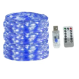 5M/10M/20M/30M USB 8Modes Remote Copper Wire LED Waterproof String Fairy Light for Xmas Party New Year Christmas Decoration