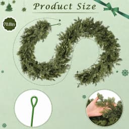 Christmas Artificial Cedar Garland Artificial Greenery Garland for Fireplace Table Indoor Outdoor Home Xmas Holiday Decoration