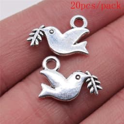 Bulk Charms For Jewelry Making Kit Pendant Diy Jewelry Accessories Hollow Dove Of Peace Charms