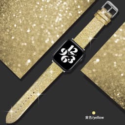Glitter strap For Apple Watch Ultra 49mm Band 44mm 40mm 41mm 42mm 38mm 45mm leather loop bracelet iWatch Series 8 7 6 5 4 3 SE
