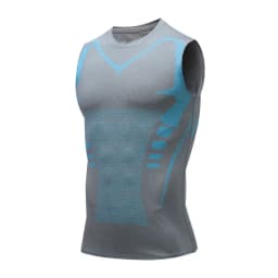 Men's Ionic Shaping Vest Ice-Silk Slimming Vest Body Shaper Compression T-Shirts Tank Top Tummy Control Quick-dry Fitness Shirts