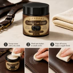 Leather Restoration Balm, Condition, Protect & Minimize Scratches on All Leather Items