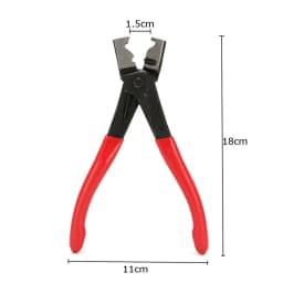 210Pcs Stainless Steel Ear Stepless Hose Clamps Kit, Worm Drive Fuel Water Pipe Clips with 1Pc Clamp Pliers for Plumbing Repair