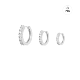 CRMYA Gold Silver Filled Hoop Earring CZ Zircon Heart Higgle Stud Earrings For Women Jewelry Earings Wholesale Aretes De Mujer