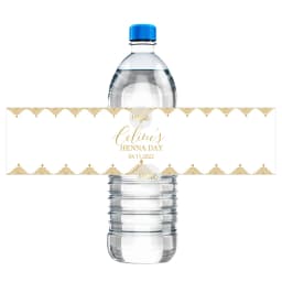 Custom Henna Water Bottle Labels Stickers Self Adhesive Candy Wrap Bridal Shower Decor Personalized Text