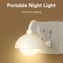 DC 5V USB Plug and Play Smart Night Light Portable Dimmable LED Bedside Lamp for Bedrooms Living Rooms and Outdoor Use