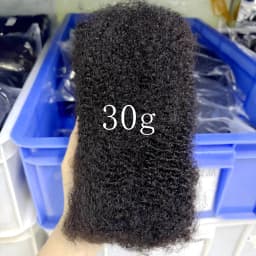 Natural 4C Afro Kinky Bulk Human Hair Extensions No Weft  30/50g Pack 10-18 Inch Brazilian Remy for Locs Micro Twist Braiding