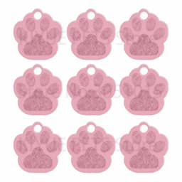 Wholesale 100Pcs Paw Pet Dog ID Tag Custom Engraved Name Plate Phone Dogs ID Tags Personalized Aluminum Pet Pendant Key Chain