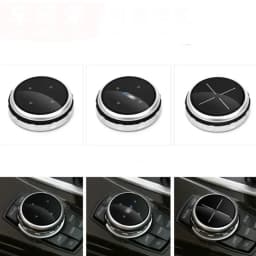 Original Car Multimedia Buttons Cover IDrive Stickers For BMW 1 2 3 5 7 Series X1 X3 F25 X5 F15 X6 16 F30 F10 F07 E90 F11