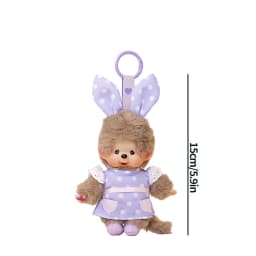 2026 NEW Monchhichi Plush Doll Pendant Kawaii Monkey Keychain Cute Cartoon Couple Keyring Bag Charms Birthday Gift 몬치치 モンチッチ