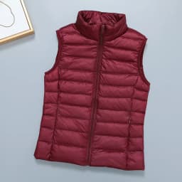 Slim Women Down Vests Spring Autumn Ultra Light Coat Sleeveless Duck Down Coat Stand-up Collar Waistcoat Portable Vest Female