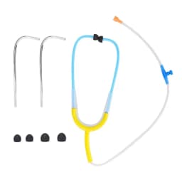 4 Color Binaural Hearing Aid Stethoscope Reduces Noise Medical Headphones Auditions Detection Hearing Aid Auxiliary Health Tools