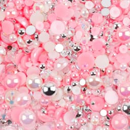 10g Mix Size Jelly Resin Flatback Rhinestone AB Imitation Pearl Beads For Nail Art DIY Cup Crafts Decor