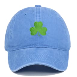 Ireland Green Baseball Cap Retro Clover Embroidered Sunscreen Hat for Men And Women Trendy Couple Duckbill Cap