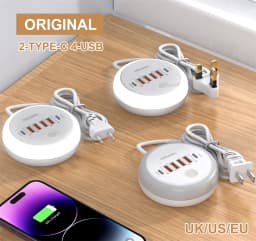 50W USB Charger Multi Ports Power Strip Socket Fast Charging Travel Charger For iPhone Samsung Xiaomi Quick Charge Phone Adapter
