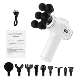 High Power Fascia Massage Gun Replaceable Massage Heads High-Frequency Vibration Body Massage Gun Full Body Muscle Relaxation