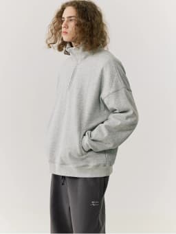 KITH American Style Fleece Lined Hoodie Half Zip Autumn Winter Jacket Unisex Heavyweight Couple Outfit Hooded Sweatshirt