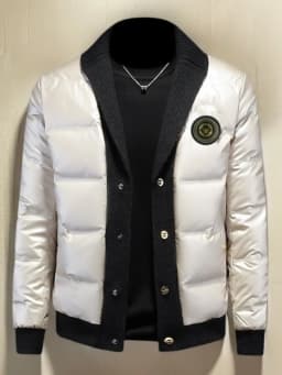 Winter New Style Casual Cotton Jacket Men's Slim Fit Fashion Brand Versatile Cotton Coat Upper Body Men's Business Casual Shirt