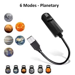 Car Starry Sky Projector Lamp USB Powered Night Light With Galaxy Christmas Film Flexible Neck Auto Ceiling Romantic Lighting