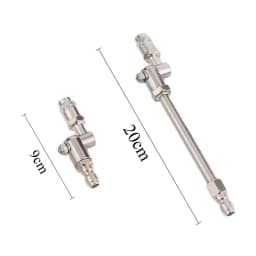 Universal High Pressure Car Wash Gun with 1/4 Quick Plug, Rotating Spray Nozzle Extension Pole for Auto Underbody Cleaning