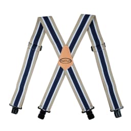 Mens Suspenders 2" Wide Adjustable and Elastic Braces X Shape with Very Strong Clips - Heavy Duty tape measure suspenders formen
