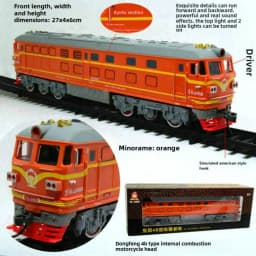 Simulation Dongfeng Train Head Aole Diesel Locomotive 4B Electric Track Train Collection Vehicle Toys