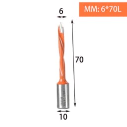 1pc Tungsten Carbide Alloy Gang Drill Bit Woodworking Through Hole Drill CNC Router Bit Resistant Dia.5-10mm Hole Making