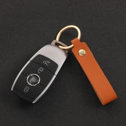 1/100pcs 8Color PU Leather Keychain Business Gift Suitable for Men and Women Car Key Strap Waist Wallet Keychains and Keyrings