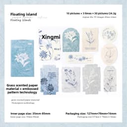 Journal GO 30pcs/box Vanilla Paper Stickers Creative Scrapbooking Collage Junk Journal diy Texture Material for Craft Making