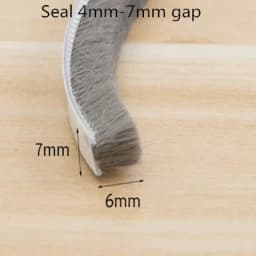 20/10/5Meters Brush Strip Self Adhesive Door Window Sealing Strip Home Door Window Sound Insulation Wind-proof Strip Gasket