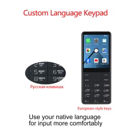 DOOV R17 4G Smartphone No Camera Screen 2.8Inch 3GB+32GB Google Play Dual SIM Bluetooth Physical Keypad Mobile Phone 2100mAh