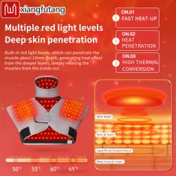 Red Light Shoulder Back Support Heated Massage Vest Winter Warmth Relieves Muscle Relaxation Relief Pain Shoulder Care