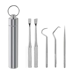 Teeth Cleaning Kit Tartar Remover For Teeth Tartare Remover For Teeth With Key Ring Reusable Dental Picks Practical Tool For