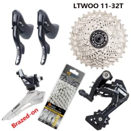 LTWOO R7 2x10 Speed Road Groupset R7 Shifter Lever Rear Derailleurs 11-25/28/32T flywheel X10 Chain with for tiagra 4700 R3000